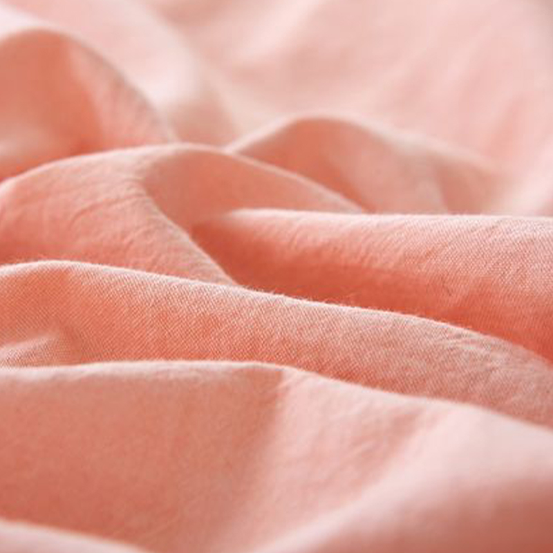 Blødt fluffy polyester vasket bomuldsstof