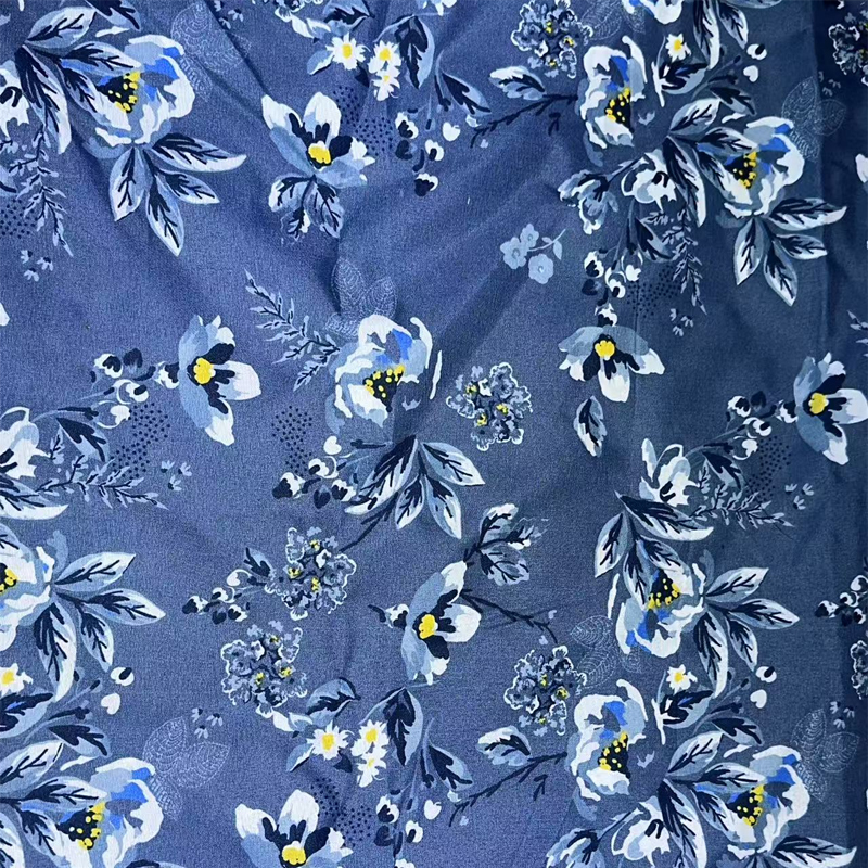 100% polyester pigment trykt stof