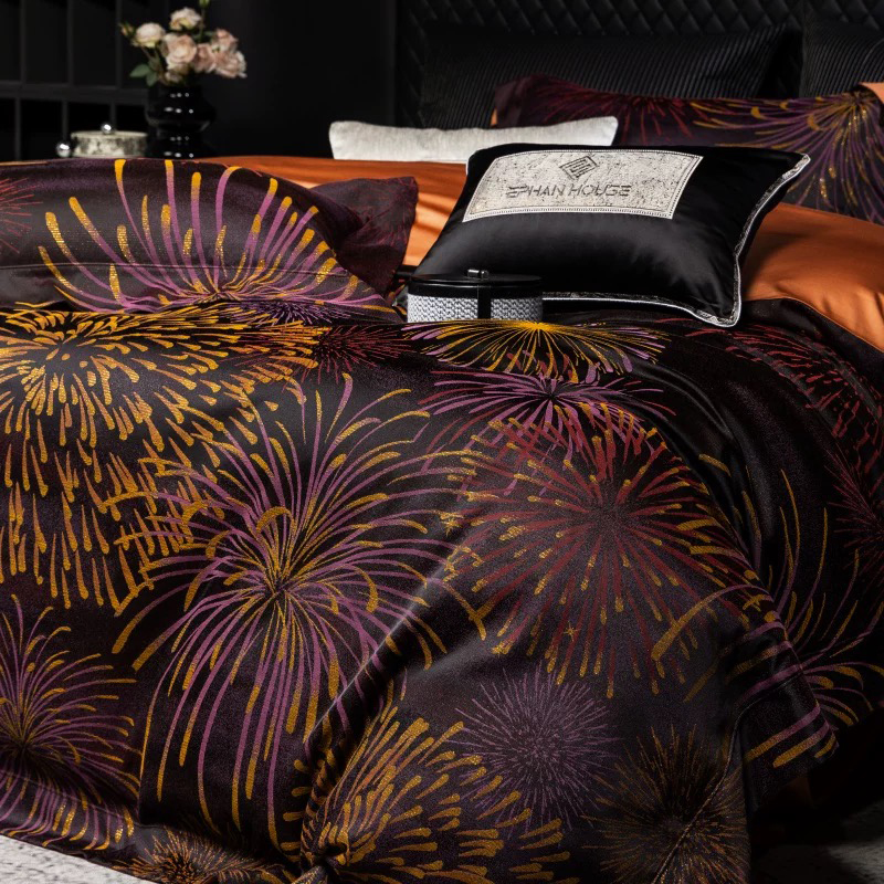 Ultrablødt sengesæt med trykt 100% polyester mikrofiber